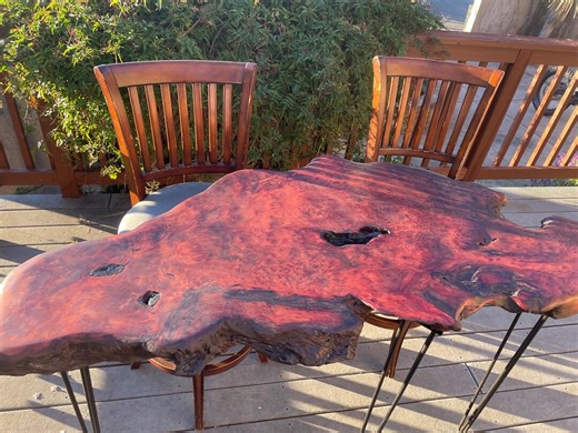 Redwood Burl Bar Level Table /kitchen Island - Etsy UK