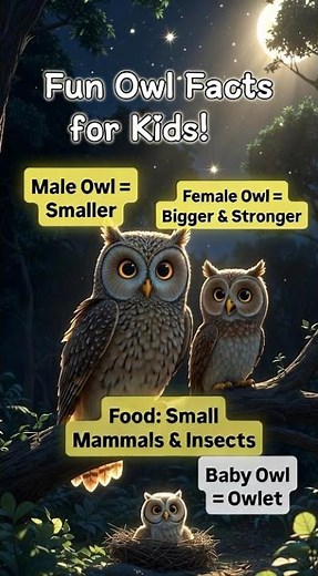 “Fun Owl Facts for Kids 🦉 | Learn About Owlets & Night Birds!”