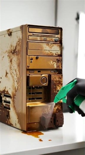 Oh wow How this Rusted CPU is cleaned Nicely❤️❤️ #rusted #rust #cpu #moniter #foryou #viral