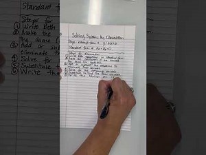 Solving Systems by Elimination Notes