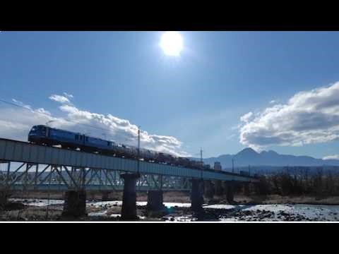 2026.03.10 JR貨物 EH200 Blue Thunder 水上方面へ向け第一利根川橋梁を渡る