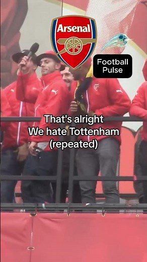 Old footage of Arsenal player doing tottenham chants