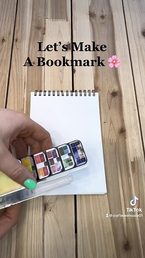 Create beautiful handmade one of a kind bookmarks in just minutes! 🌸Ombre with your favorite watercolors, then add a cute stamp to pull it all together! These make great gifts for loved ones and if you laminate them they will last a life time! #summercrafts #craftwarehouse #reels #paint #watercolor #diybookmarks #diybookmark #bookmark #watercolorbookmarks #stamp #crafts | Craft Warehouse