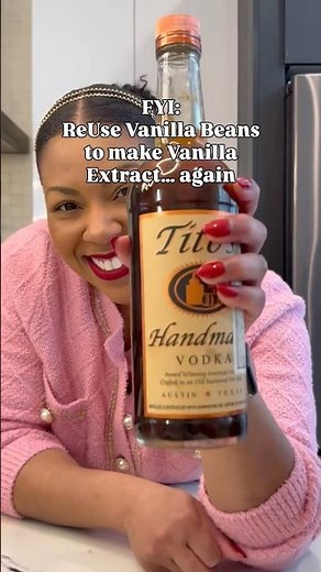 Reuse those vanilla beans for more vanilla extract! #easyrecipe #baking