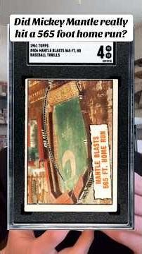 Did Mickey Mantle really hit a home run 565 feet? #shorte