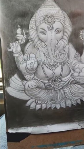 ganpati bappa morya 🙏#trending #art #drawing #sketch #artshorts #ganeshji🙏❤️