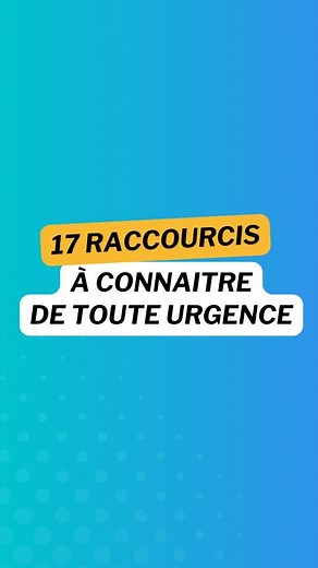 🚨 17 raccourcis Excel à connaitre de toute urgence 🚨 Bon en vrai il y en a encore plein d’autres de raccourcis, et je t’en ai compilé plus d’une centaine dans mon eBook Excel ! ➡️ Clique sur mon lien en bio pour télécharge mon eBook Excel gratuit #excel #astuce #raccourci #rapide #learnoninstagram #tuto #productiviteechallenge | Dimby Rakotomalala