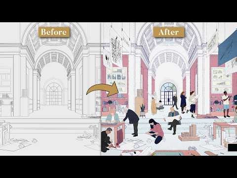 How I Create Detailed Architecture Illustrations in Adobe Illustrator
