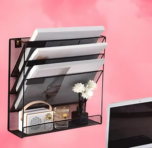 Wall Mounted File Holder: 3-tier Metal Document Organizer - Etsy Australia