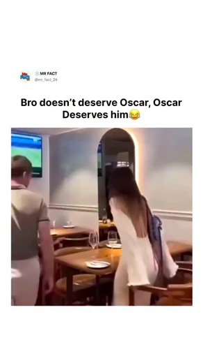 ❄️MR FACT on Instagram: "This instagram reel clip captures a man on a restaurant date repeatedly twisting and repositioning himself to sneak glances at a soccer game on the wall-mounted TV, while minimally engaging with his companion, turning a romantic evening into a comedic act of divided attention. Posted by @HumansNoContext , an account specializing in absurd, unfiltered human moments without explanation, the video’s caption flips the script by suggesting the man’s oblivious focus merits an 