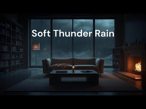 Soft Thunder & Rain | Gentle Storm Ambience | 75 Minutes