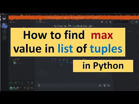How to find Max Value in list of tuples in Python