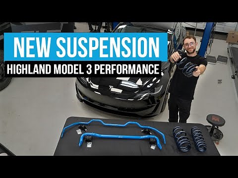 Model 3 Performance Gets Lowering Springs + Sway Bars + Testing Unplugging Adaptive Shocks