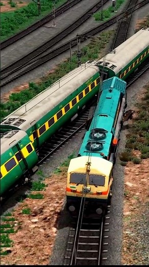 Indian Train Simulator, WDG4 Locomotive Hit Garib Rath Train, Train Game #train #traingame