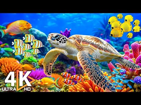 Marine Wonders 4K – Stunning Coral Reefs, Ocean Wildlife & Calming Music