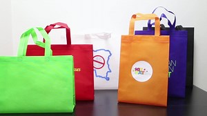 Cheap Tote Bags Custom Printed Recyclable Fabric Non Woven Shopping Bags with logo