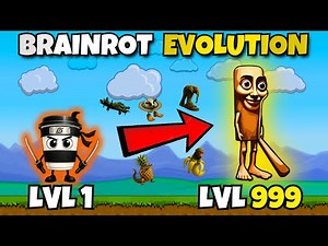 Brainrot Evolution in EvoWorld.io 🤯 | From Level 1 to Max