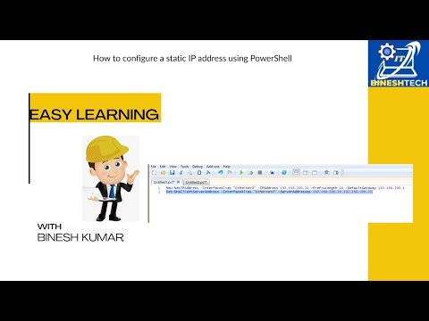 How to configure a static IP address using PowerShell
