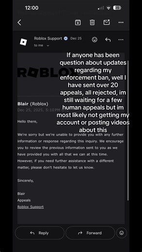 @Roblox please fix #enforcementbanroblox #roblox #robloxban #robloxbanwave #ban
