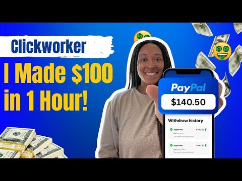 How I Made $100 in an Hour with Clickworker | Side Hustles That ACTUALLY Pay