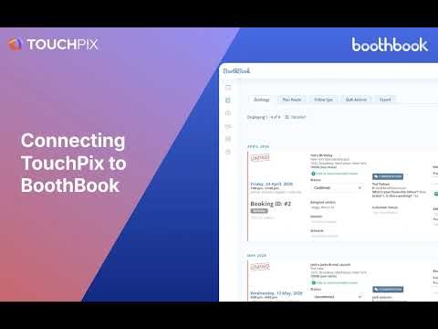 Connecting BoothBook API to Touchpix and Creating an Event