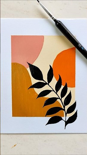 Day 5 of Boho Art | Easy boho painting With Warm Colours☺️😍