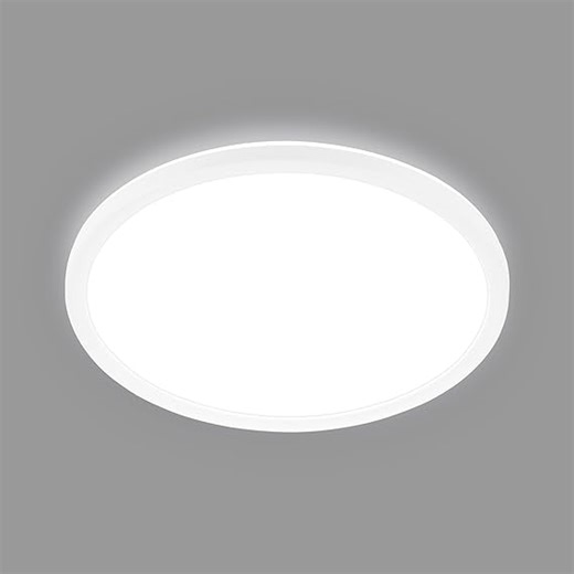 BRILONER - LED Deckenlampe mit EEK A Lichtquelle, 11W, 2400lm, flach, indirektes Licht, LED Panel, Lampe, Deckenleuchte, Wohnzimmerlampe, Küchenlampe, Flurlampe, 29x3 cm, Weiß