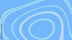 Light blue abstract moving background. White to blue gradient animation. Flowing curved lines wallpaper. Morphing round shapes presentation template. Cover and banner design pattern