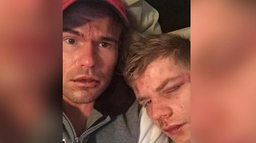 Gay couple homophobic attack on Reading to London train