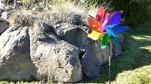 Watch In the Breeze 2897 Pinwheel Spinner, 18 Inch, 18" Rainbow Sparkle on Amazon Live