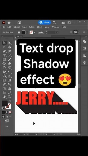 Adobe Illustrator 2025 Tips – Create a Text Drop Shadow Effect like a PRO #illustrator #shorts