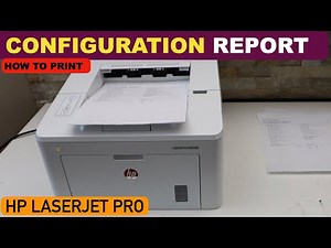 How To Print Configuration Report Of HP LaserJet Pro M118, M119, M203, M205, M206 Printer.