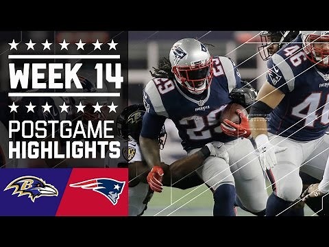 Ravens vs. Patriots | NFL Week 14 Game Highlights