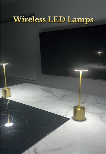 MODERN TOUCH LIGHTING: Upgrade your space with this sleek USB Rechargeable LED Table Lamp – wireless, portable & touch-control for the ultimate convenience. Perfect for your bedroom, living room or as cosy atmosphere lighting. Style meets practicality with Touch control LED lamp USB rechargeable & wireless Portable for any room Sleek modern golden design Creates warm, cosy vibes #blackfridaysales #ledlights #lights