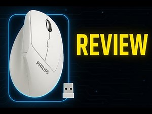 Review - PHILIPS Ergonomic Mouse - Vertical Mouse with 800/1200/1600 Adjustable DPI, 6 Si