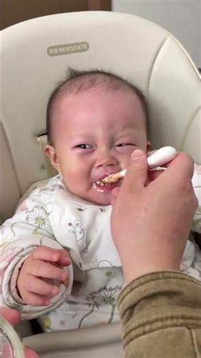 Steamed Egg Custard for Baby Coco Today #CuteBaby #BabyFeeding #Parenting