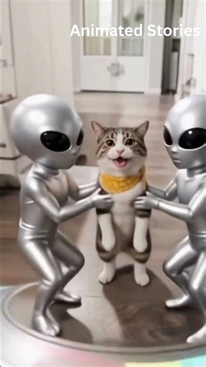Alien Kidnap the cat | Animal kidnap | Animated Stories | #sehar #tutorial #funny