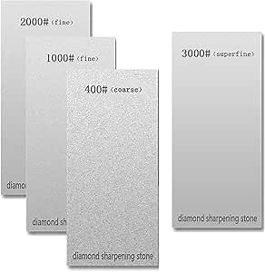Amazon.com: Diamond Sharpening Stone Professional Diamond Knife Sharpener Plate Honing Whetstone for Knives Chisel (SET-A) : Tools & Home Improvement