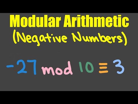 Modular Arithmetic with Negative Numbers