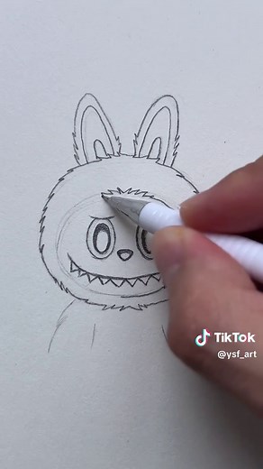 How to draw Labubu ✨ #drawing #art #arttutorial #howtodraw #sketch #arttok #labubu #fyp #viral