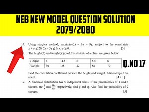 Business Mathematics Class 12 New Model Question Solution | NEB Grade 12 New Model Question Paper