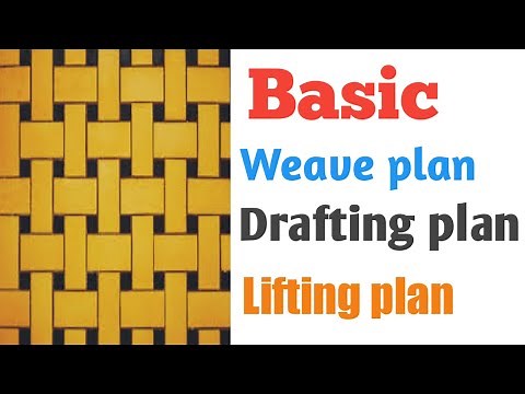BASIC PLAIN WOVEN FABRIC DESIGN || WEAVE PLAN || DRAFTING PLAN || LIFTING PLAN