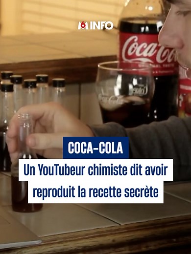 🥤 Il a réussi un exploit ! Ce YouTubeur et chimiste américain dit avoir réussi à reproduire la recette emblématique de Coca-Cola après un an d'essais. Ceux qui y ont goûté sont bluffés. #sinformersurtiktok #pourtoi #m6info #actu #info #cocacola