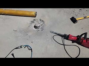 Bollard (pole) removal from concrete without heavy machinery