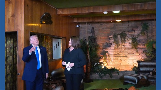 Trump tours Elvis Presley's Graceland in Memphis, a detour during Iran war and airport turmoil
