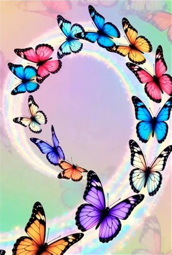 Aesthetic Colorful Butterfly Loop Ultra-Relaxing ASMR Animation for Your Mind #relaxingsound