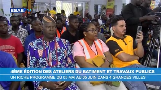 La 4ᵉ édition des Ateliers du Bâtiment et des Travaux Publics est lancée ! Cette initiative vise à renforcer les compétences techniques de nos artisans pour des chantiers plus efficaces et durables. Thème de cette édition : “Méthodes et efficacité des travaux de construction” 📅 Du 05 mai au 05 juin 2025, les ateliers se tiendront dans 4 grandes villes : 📍 Abomey-Calavi : 05-08 mai 📍 Lokossa : 12-15 mai 📍 Natitingou : 19-22 mai 📍 Porto-Novo : 02-05 juin Une occasion unique de se former, d’éc