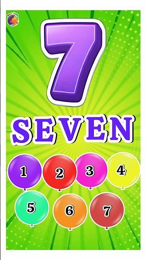 S-E-V-E-N spelling song #learning #kidslearning #numbers