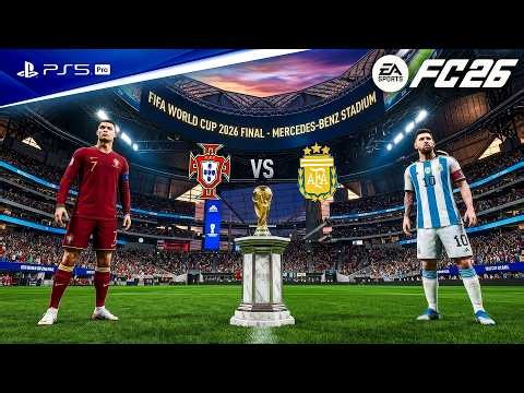 FC 26 - Portugal vs. Argentina Ft. Ronaldo, Messi, | FIFA World Cup 2026 Final | PS5™ Pro [4K60]