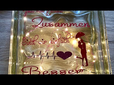 Upcycling Glasbausteine beleuchtet